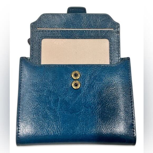 Faux Leather Compact Wallet Billfold Boho Festival Concert Night Out Colorful - Picture 5 of 9